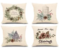 Pillow Case Christmas Covers Farmhouse Garland Throw Pillows Decorative Cushion Cases Home For Sofa8106998