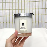 Nieuwste Solid Jo Malone Kerstmis Crazy Candle Perfume Geur Wild Bluebell Lime Wood Sea Zout 200g Hoge kwaliteit Wierook Geuren Cand2151