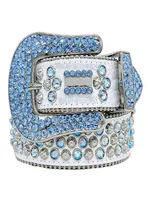 2022 Digner Belt Bb Simon Belts for Men Women Shiny diamond belt on Black Blue white multicolour4434977