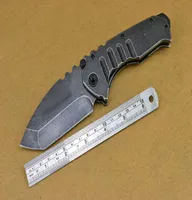 Medford Zırhlı Kuvvetler Ağır Katlanır Bıçak D2 Taş yıkama bıçağı G10 Çelik Tutma Dış Mekan EDC Kendinden Savunma Taktik Avı Survi7098351