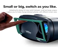 Neue Virtual -Reality -SAMRT -Brille 3D VR -Brille Vollbild mit Stereo -Kopfhörer für Android iOS 5 bis 7 Zoll Smartphone
