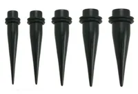 Black UV Acrylic Ear Stretching Tapers Expander Plugs Tunnel Body Piercing Jewelry Kit Gauges Bulk 1610mm Earring Promotional Ho6987436