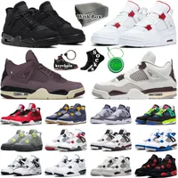 Jumpman 4 4s Casual Shoes Men Women Black Cat Red Thunder Lightning Sneakers University Blue White Oreo Bred Pure Money What The Zen Master Big Boys Trainers US UK 888