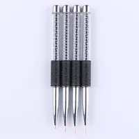 1 Pc Liner Drawing Brush Pen 5mm 7mm 9mm 11mm Crystal Acrylic Nail A UV Gel Painting Line Brush Manicure Nail Art Tool245O