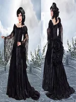 Dark Roses Bustle Ball Gown Dresses Couture Couture Dark Fantasy Medieval Renaissance Victorian Fusion Gothic Evening Masquerade Cors9235266