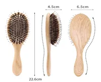 Professional USA OAK Wooden Airbag Brush Hair Extension Brush Boar Bristle Silicon Fast Hair Straightener Wood Hair Brush
