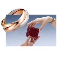 J Hangke Trinity Ring Titanium Steel Triple Love for Women Men Wedding Engagement S Jewelry Gift157a