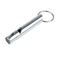 Keychain de silbato de supervivencia de emergencia de aluminio para acampar el senderismo de la llave de llave de llave de llave de llave decoración interior165j
