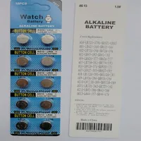 1000packs AG13 LR44 A76 Battery 1 5v Alkaline Button cells 10pcs per blister card pack 0%Hg Pb AG13244m