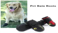 4 Pcs Dog Waterproof Shoes Socks Winter Dog WearResistant Rain Boots NonSlip Anti Skid Pet Shoes for Medium Large Dogs Pitbull 2