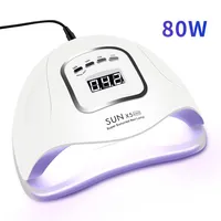LED Nail Lamp for Manicure 80 54W Nail Dryer Machine UV Lamp For Curing UV Gel Nail Polish With Motion sensing LCD Display CY200512215i