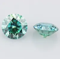 1 quilates de color azul moissanite perlas de piedra 65 mm brillante vvs1 excelente prueba de grado de corte diamante de laboratorio positivo para joyas Q1214 406976269