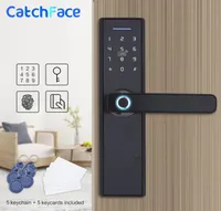 Fingerprint Lock Smart Card Digital Code Electronic Door Lock Home Security Mortise Lock with 5 Mortise Size Options T2001116388935