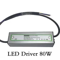 Driver de LED Transformadores de iluminação 80W Tensão de entrada à prova d'água AC85-265V Saída DC27-40V Corrente constante 2400mA Fonte de alimentação LED alumin220c
