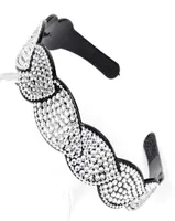 women headband alice band diamante rhinestone crystal chains leaf hair accessory R4763860999