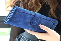 Aliwood Brand Retro Nubuck Leather Women039s Long Wallets Clutch Female Hasp Purse Vintage Money Bag Carteira Card Holder