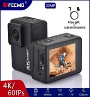 H10 EIS Antishake Action Camera Ultra HD 4K 60FPS WiFi 20 Quot 170D Sualtı Su Geçirmez Kam Kask Video Git Bisiklet Spor CA