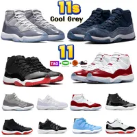 Jumpman 11 11s أحذية كرة السلة Mens Midnight Navy Velvet Cool Gray Cherry Men Sneaker الذكرى الخامسة والعشرين