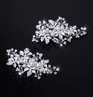 Crystal Pearl Bridal Fascinators Silver Gold Wedding Hair Association Occassion Prom Party Party Jewelry with Clip Pin7818672