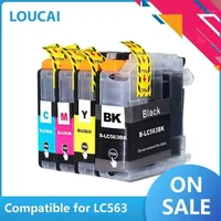 Compatible for LC563XL LC563 ink cartridge for brother MFC- J2310 J2510 J3520 J3720 printerLC 563 LC563 LC-5631318C