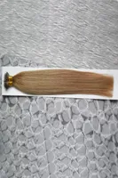 Brezilya Bakire Saç 100g Remy Micro Boncuklar Saç Uzantıları Nano Ring Bağlantıları İnsan Saçını Düz ​​100 Parça 6857595