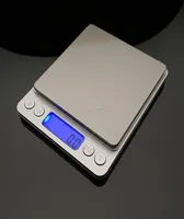 1pcs Stainless Steel Accurate 01g001g Mini Digital Platform Scale With Two Clear Plastic Trays Lab Supplies1882906