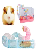 Small Animal Supplies Utype Plastic Pipe Line Tubes Training Play Connected External Tunnels Toys For Animals Hamster Cages Produ