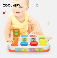 Toddlers Baby Learning Development Toy Game Memory Training Interactive PopUp Shape Animals baby toys 6 12 months 220706