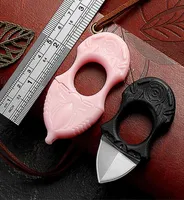 Tragbares Mini -Messer -Selbstverteidigung Schl￼sselbund Klappe Outdoor Halskette kreative scharfe Frucht SRCC3409965