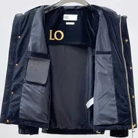 down Loe mens jacket designer hoodie nylon waterproof windbreaker man zipper cardigan Down coat casual loose hooded jackets 2023