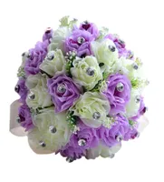 Customizzazione avanzata Clearbridal Romantico Sposa fatta a mano con fiore Western Style Elegante bouquet di nozze WF0155249158