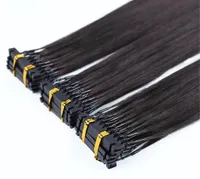 Ürün satışı Yüksek kaliteli hızlı 6d remy ön bağlı insan saç uzantıları mikro halka uzantıları 6d saç uzantıları2294776