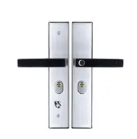 Handles Pulls 1pair Keyless Home Security Modern Door Lock Apartment Fingerprint Handle Universal Zinc Alloy Electronic Smart Re