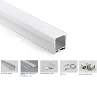 10 X 1M setslot Extruded aluminum profile led strip light and U shape led profile channel for recessed ceiling or pendant lights