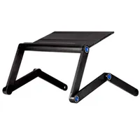 Aluminum Notebook Folding Computer Desk Bed Computer Desk With Mouse Pad Adjustable Laptop Table Computer Stand Tables295L