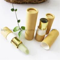 Paperboard Lip Balm Tubes Cardboard Chapstick Containers Kraft Paper eco-friendly empty lipstick tubes Environmentally Friendly Contain298g