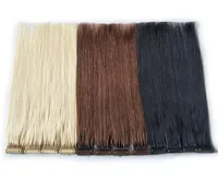Novos produtos Extensões de cabelo de cor 6d personalizadas para cabelos rápidos pré -ligados Tecnologia de conexão de ponta 100 Remy Human Hair Fast5457455