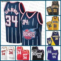 Джерси Лучший Хьюстон''Rockets''men Indiana'pacers''men Sacramento''kings''men 34 баскетбол Jersey Hakeem Olajuwon 20220509
