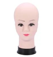 PVC Mannequin Head Model Tool Female Wig Making Hat Affichage avec des cils de base Practice de transfert de cils Modèles Bald Head Models8225097