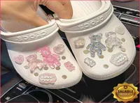Rhinestone Bears Charms Designer Accessori per le scarpe animali fai -da -da -te per le fili di crocs intasanti per bambini donne regali4443160