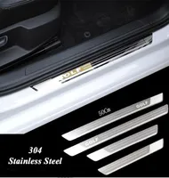 Ultrahin Inneildless Steel Plate de porte de plaque de sraff pour VW Golf 7 MK7 Golf 6 MK6 Pédale de bienvenue Accessoires de voiture 201120157646297