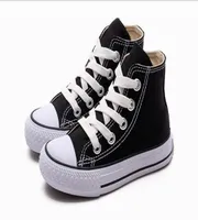 Taglia UE 2434 Nuovo marca Kids Canvas Shoes Fashion High Low Shoes Boys and Girls Sports Canvas Shoes3526813