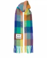 Brand Acne Studios di alta qualit￠ a 4 colori Sciarro di lana Nuovo Scialle con frange a griglia arcobaleno per maschio e femmina306v2455813
