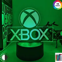 Game Xbox Home Presente para Boy LED Night Light USB Suministro directamente de dibujos animados Control Regalos de cumpleaños para niños LAMP327Q 3D