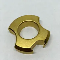 真鍮12mm厚のフィンガータイガー純粋な銅EDC自己防衛リングキーチェーンアクセサリークリエイティブZF0J1538017