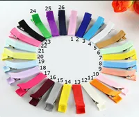 240pcslot 18quot Grossgrain Ribbon Alligator Clip Lined Clips Single Pronged Alligator Clips Hair Accessories FJ32062951742