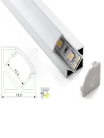 50 X 2M setslot V shape led aluminium profile 90 degree corner aluminum profile led channel for led cabinet lighting