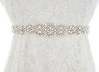2022 Cinturones de bodas nupciales de lujo Fajas de boda de cristal Bling Rhinestones Beaded Jewelry Fajas hechas a mano 5317449