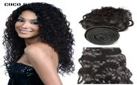 Brésilien Water Wave 4 Packles Deal 8quot28quot 100 Real Human Hair Weave Packles Notremy Hair Extensions 1B époutlull2079433