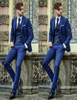 Custom Made Men Suits Peaked Lapel Groom Tuxedos Two Pieces Men Wedding Suits For Men Formal Mens Suits JacketPants9107914